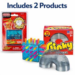 Duncan Mental Block 3D Puzzle Game and Metal Slinky New Sealed